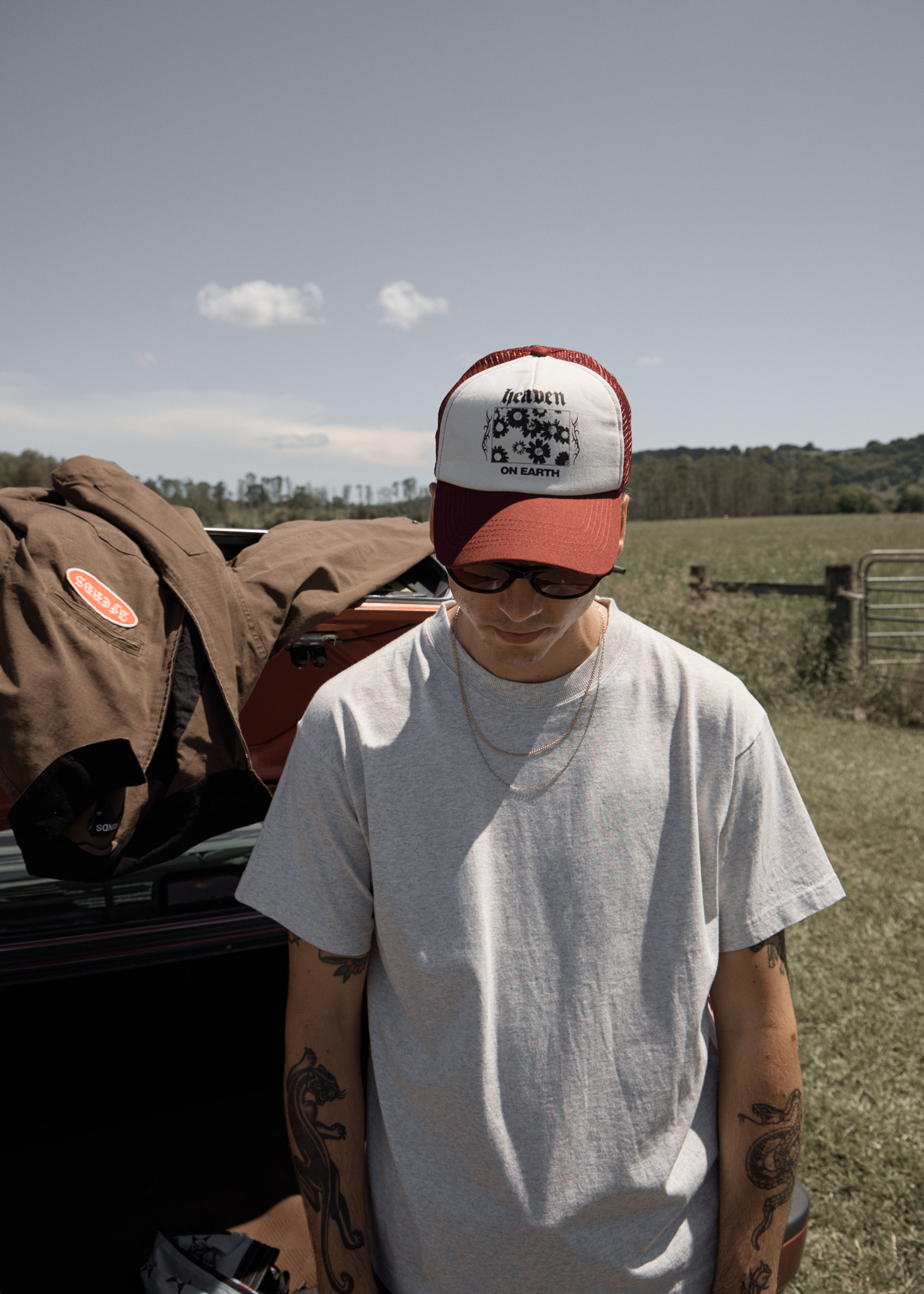 AFENDS Mens Heaven - Recycled Trucker Cap - White