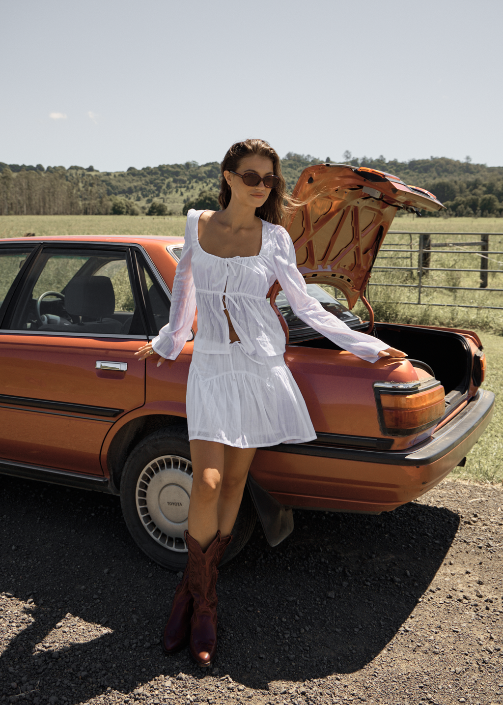 AFENDS Womens Aquarius - Mini Skirt - White