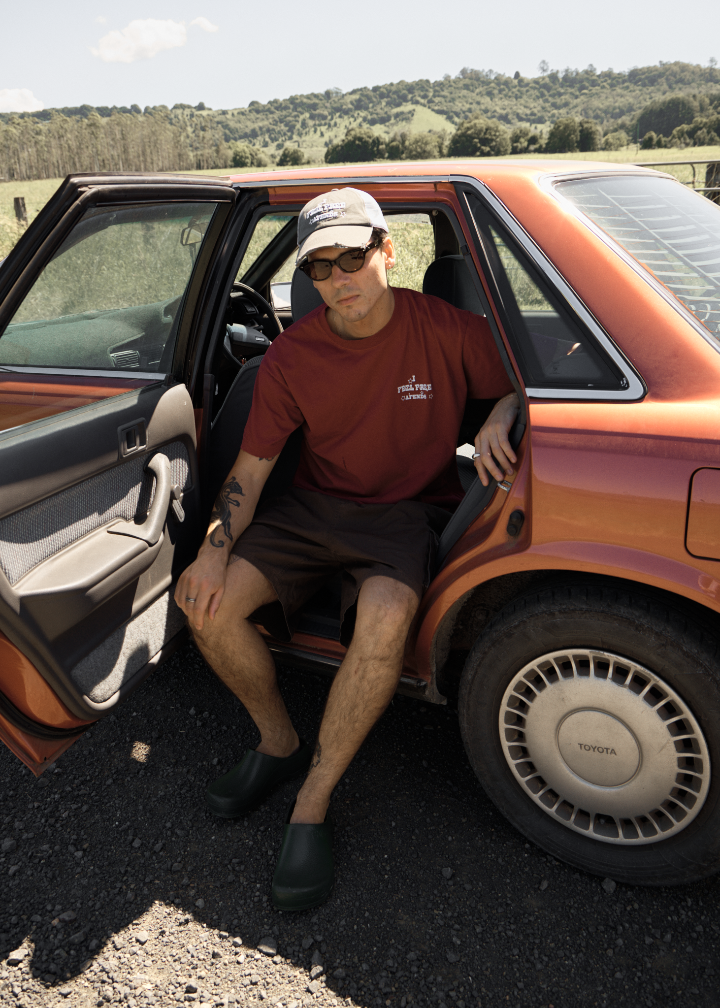 AFENDS Mens Sonoran - Recycled Six Panel Mesh Cap - Sycamore