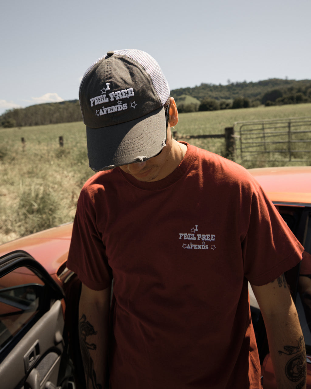 AFENDS Mens Sonoran - Recycled Six Panel Mesh Cap - Sycamore