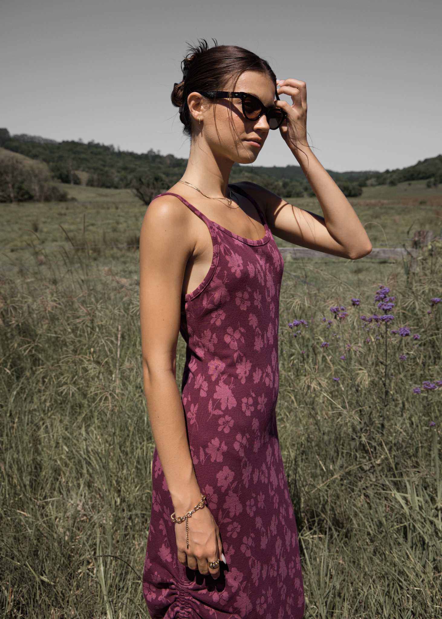 AFENDS Womens Marin - Maxi Dress - Port