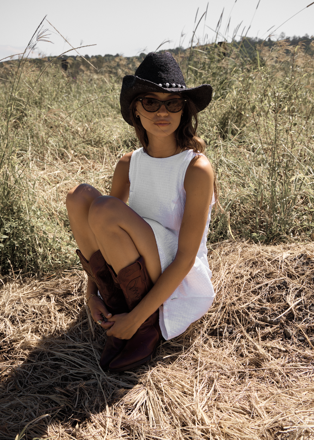 AFENDS Womens Focus June - Seersucker Mini Dress - White