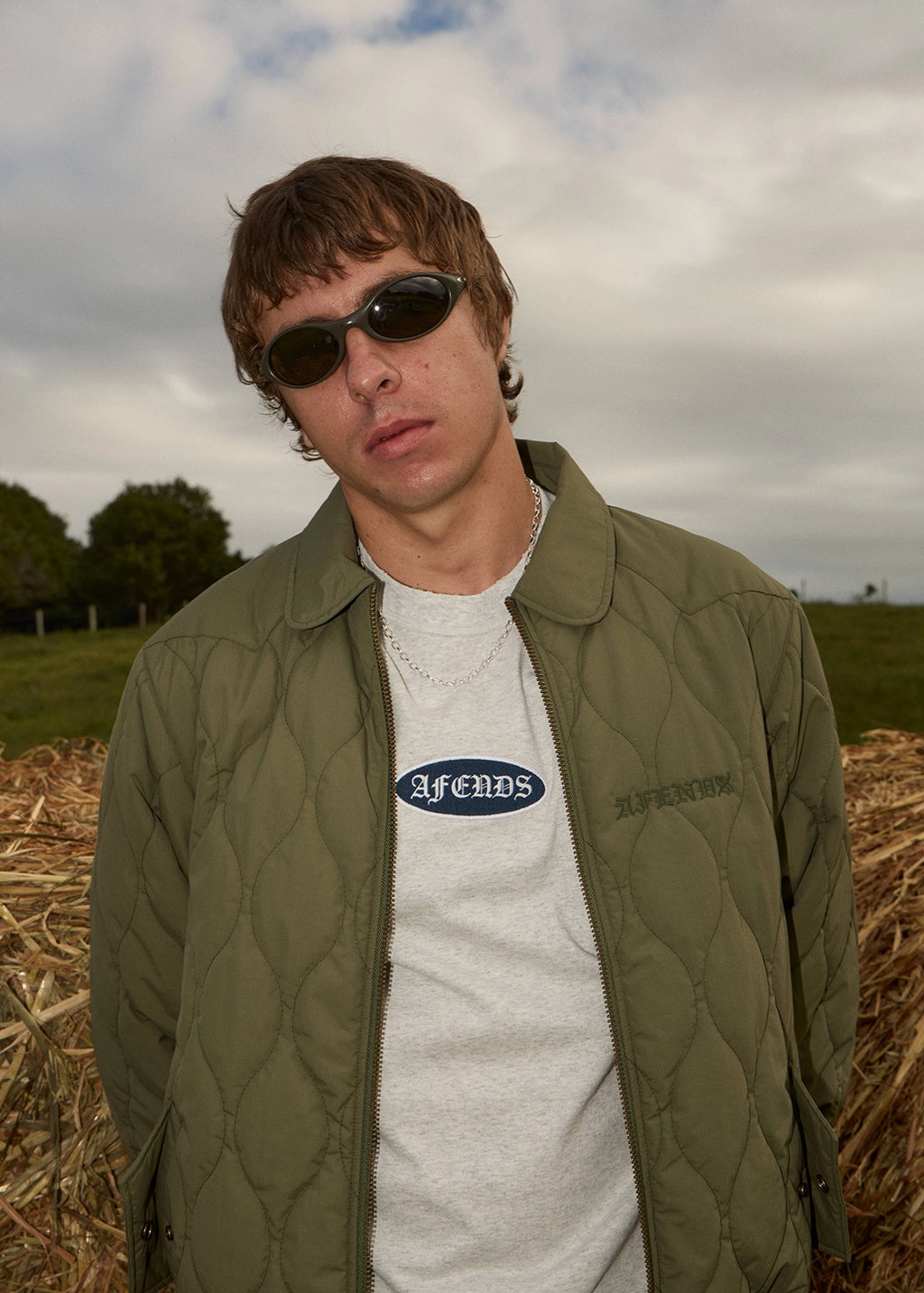 AFENDS Mens Mellross - Bomber Jacket - Military