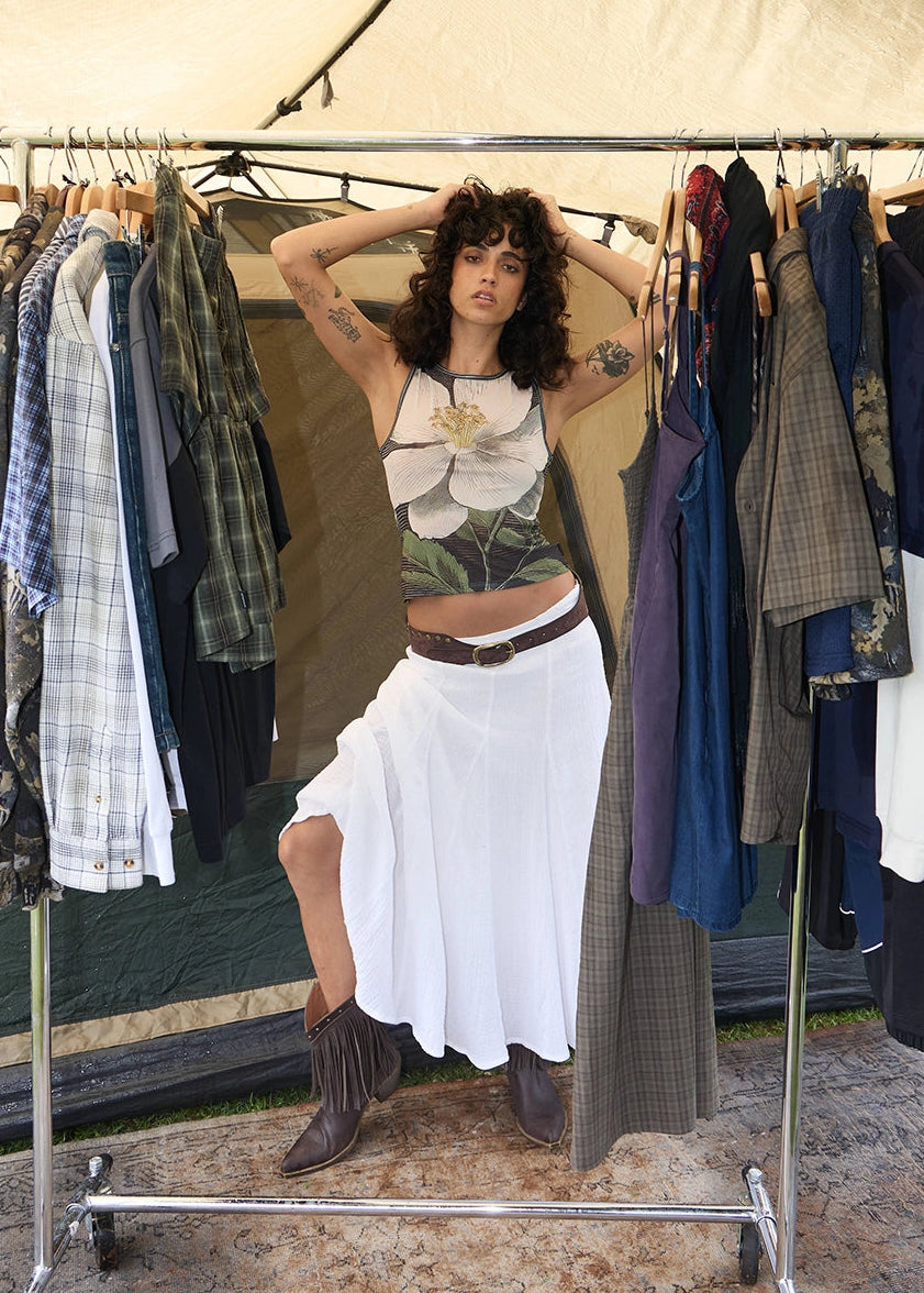 AFENDS Womens Jasmine - Sheer Tank - Multi