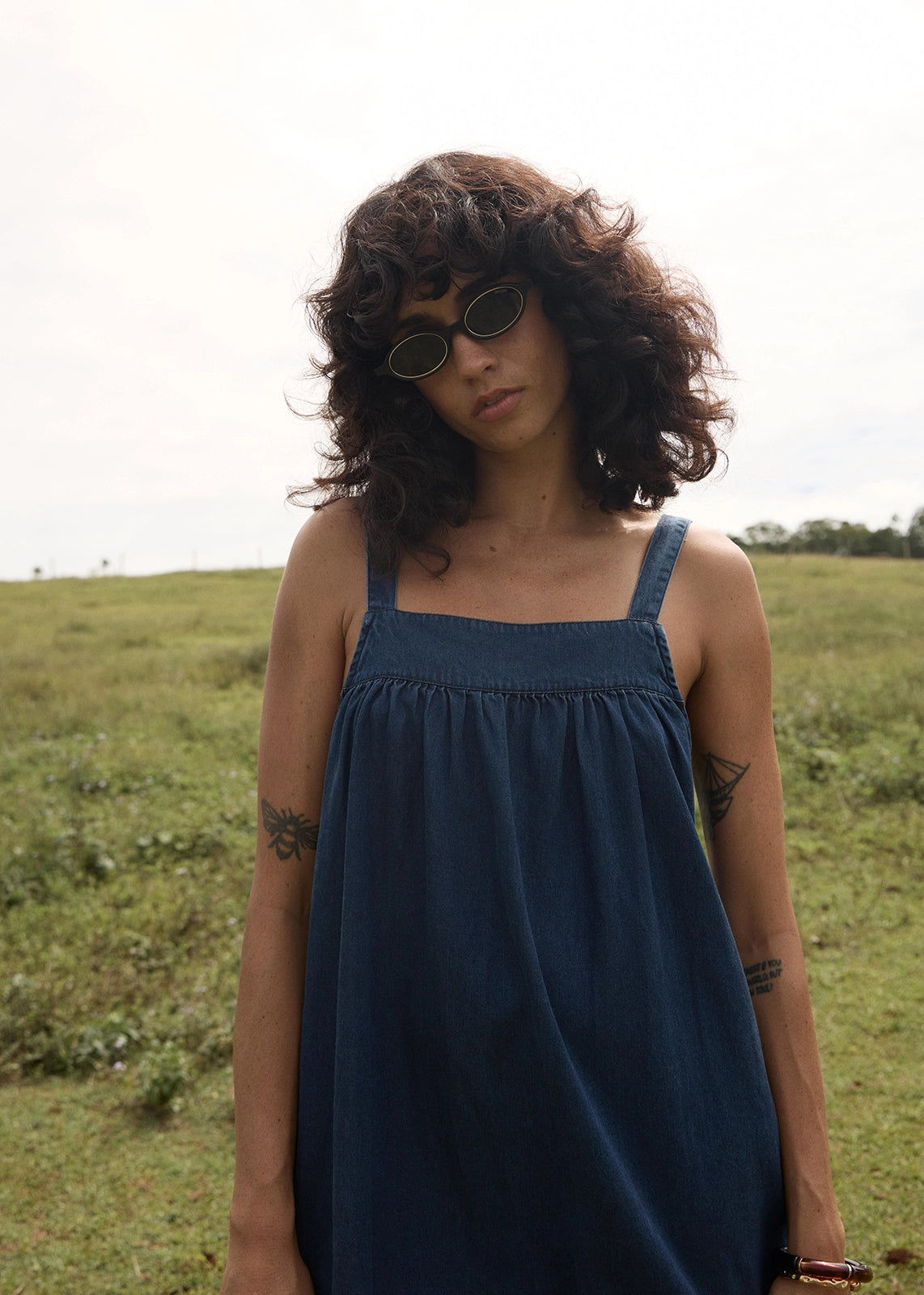 AFENDS Womens Palmer - Mini Dress - Ink