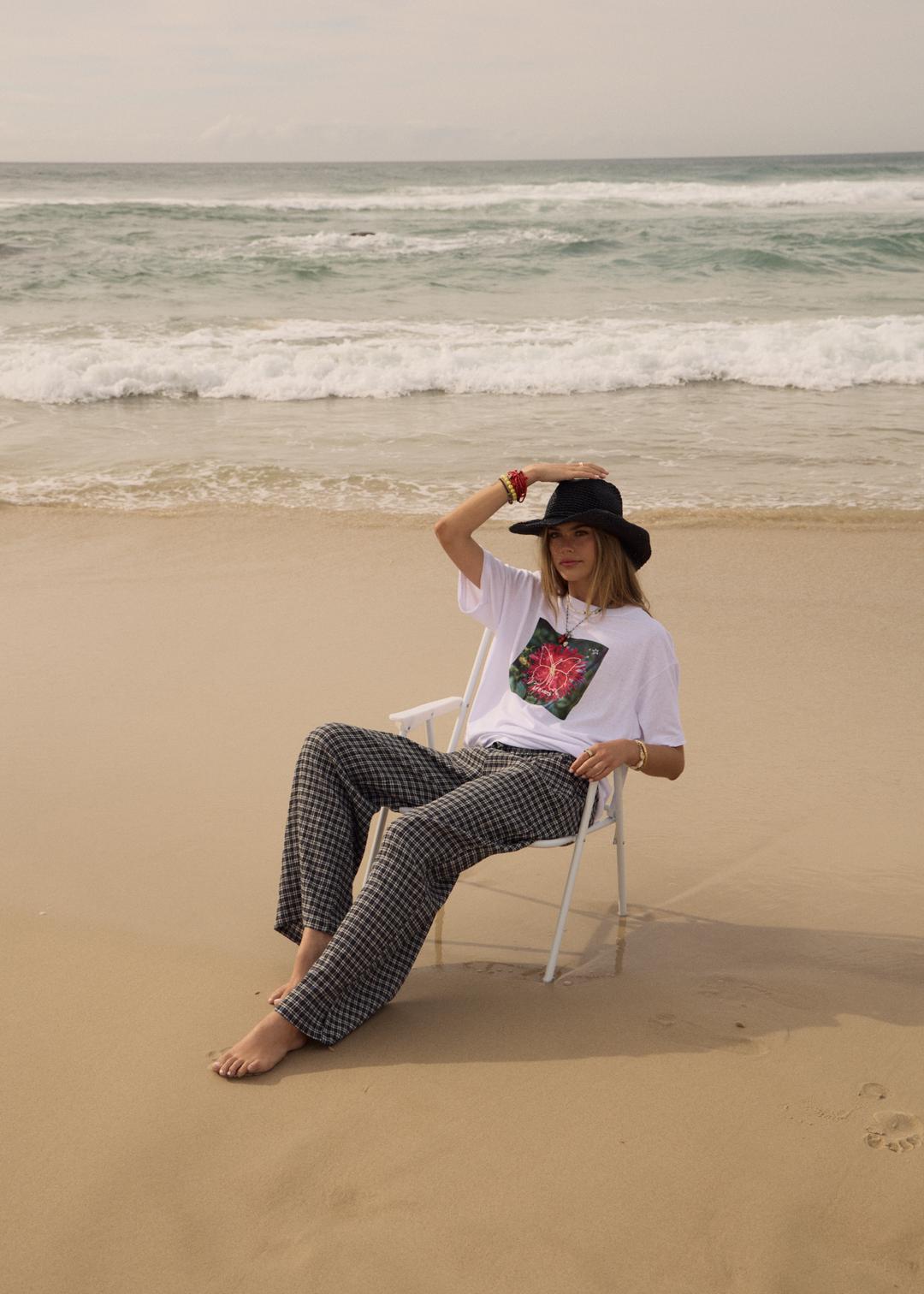 AFENDS Womens Open Up - Oversized Tee - White