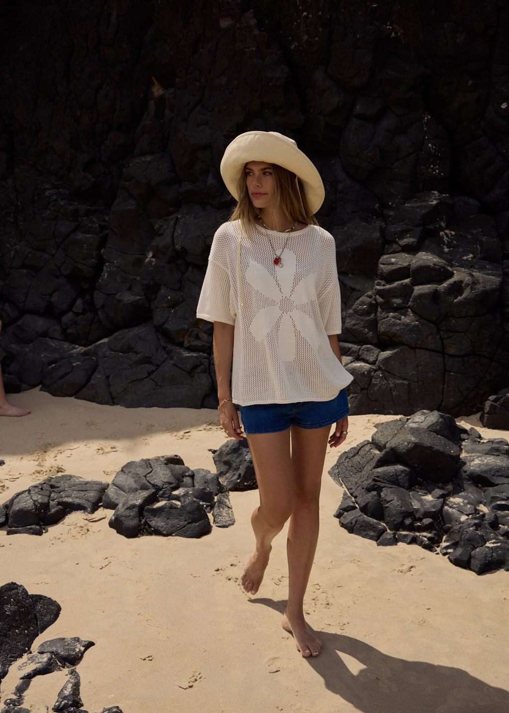 AFENDS Womens Riley - Knit Tee - White