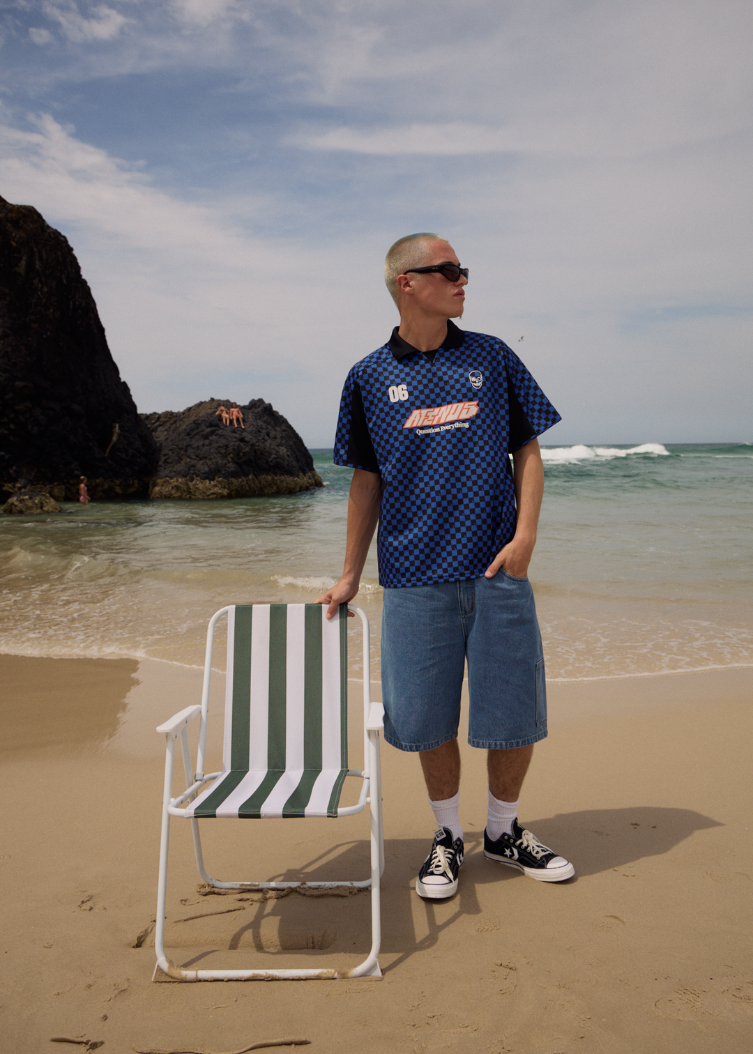 AFENDS Mens In'It 1000 - Sports Jersey - Marine