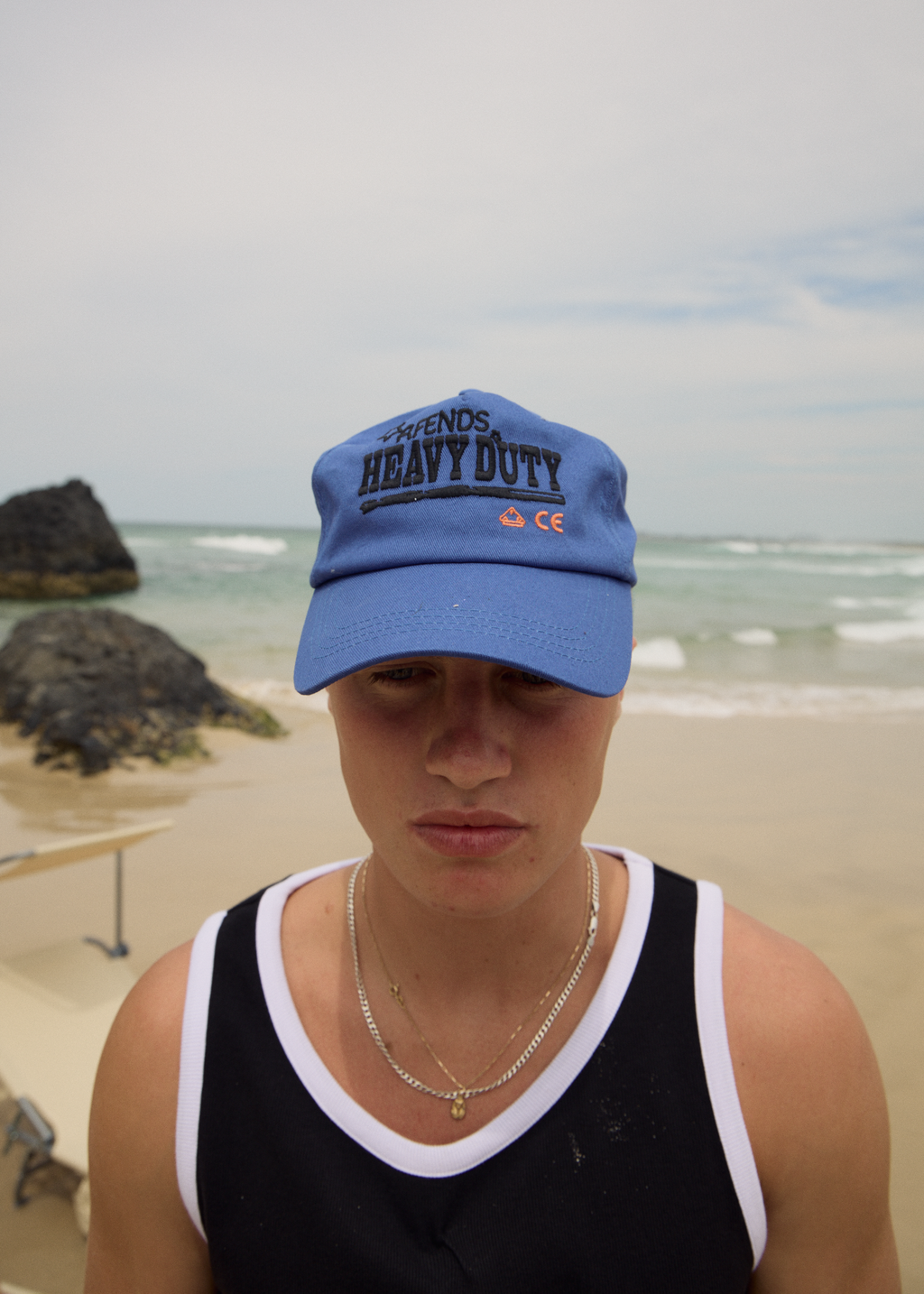 AFENDS Mens Heavy Duty - Five Panel Cap - Marine