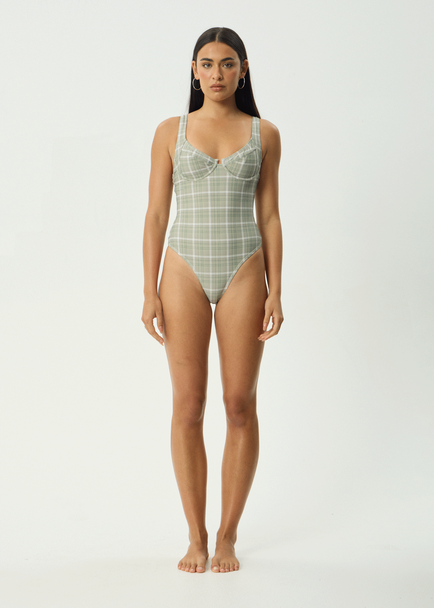 AFENDS Womens Scout - One Piece - Olive Check