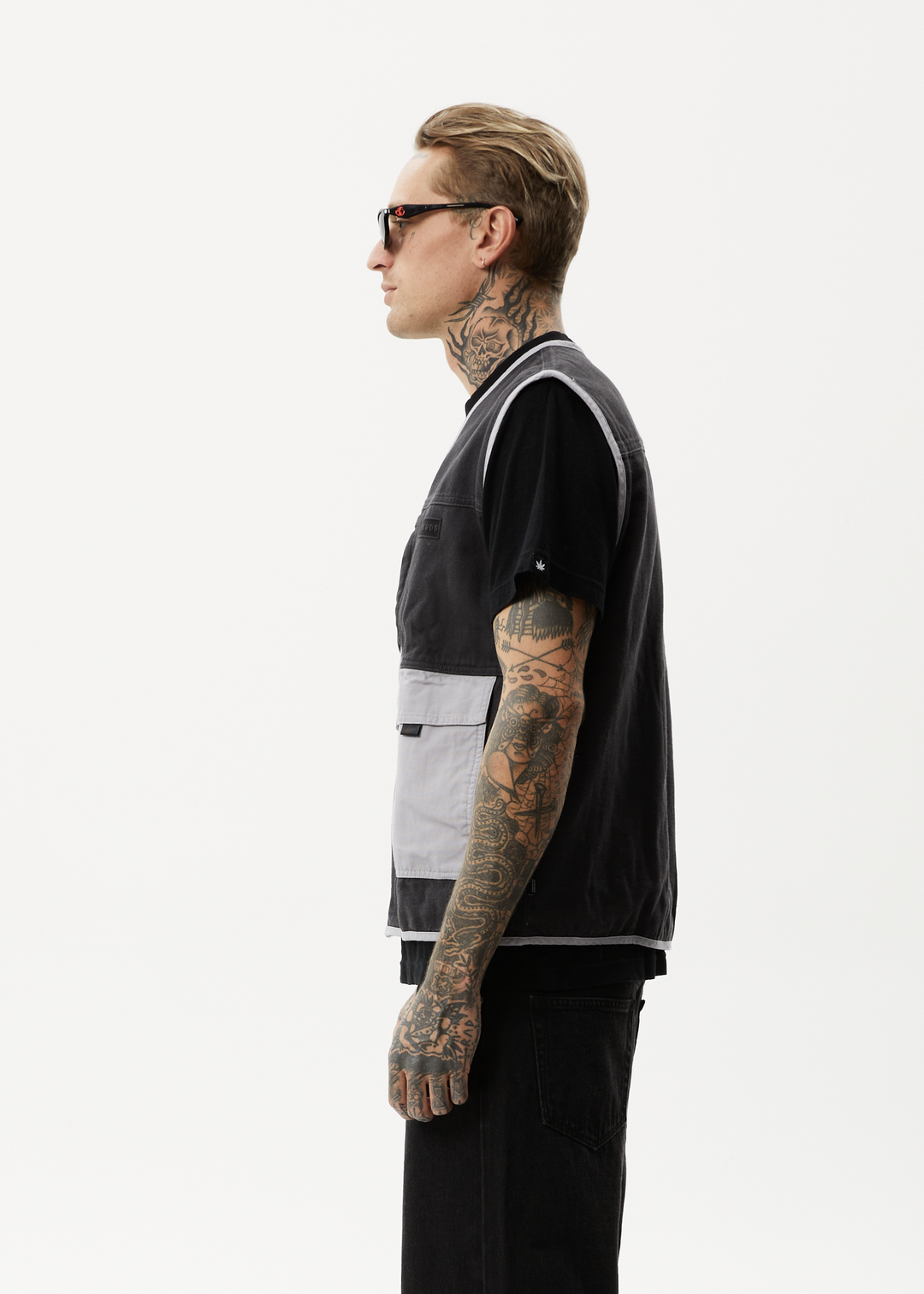 AFENDS Unisex Foreword - Unisex Convertible Jacket - Charcoal 