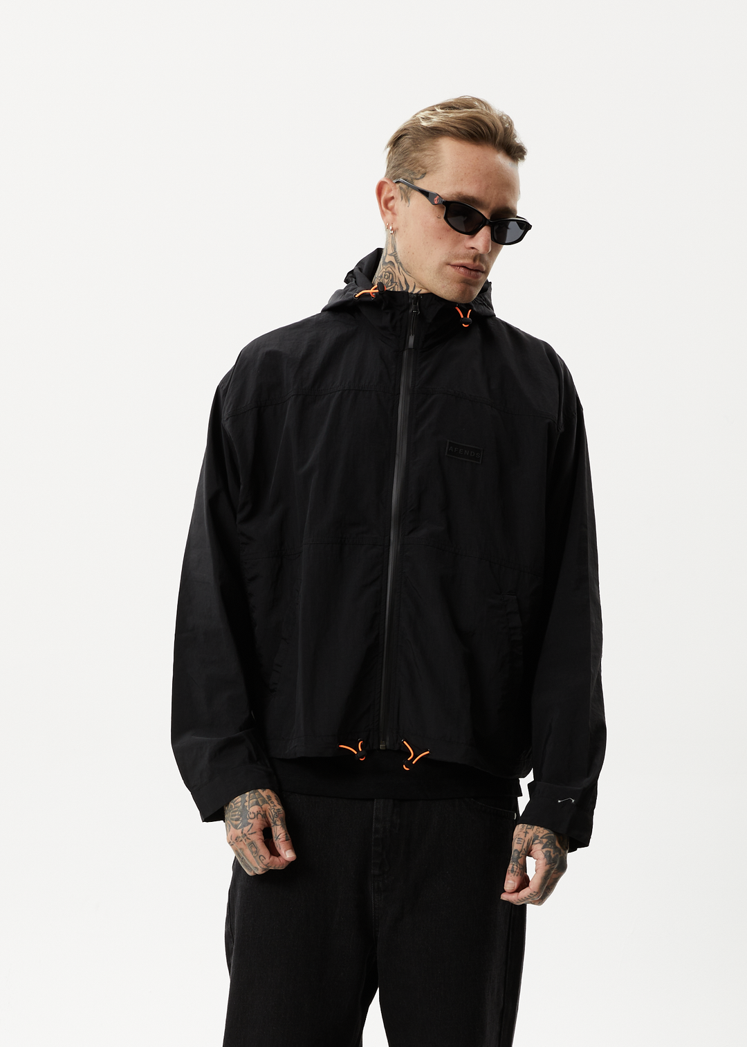 AFENDS Unisex Beam Up - Unisex Spray Jacket - Black 