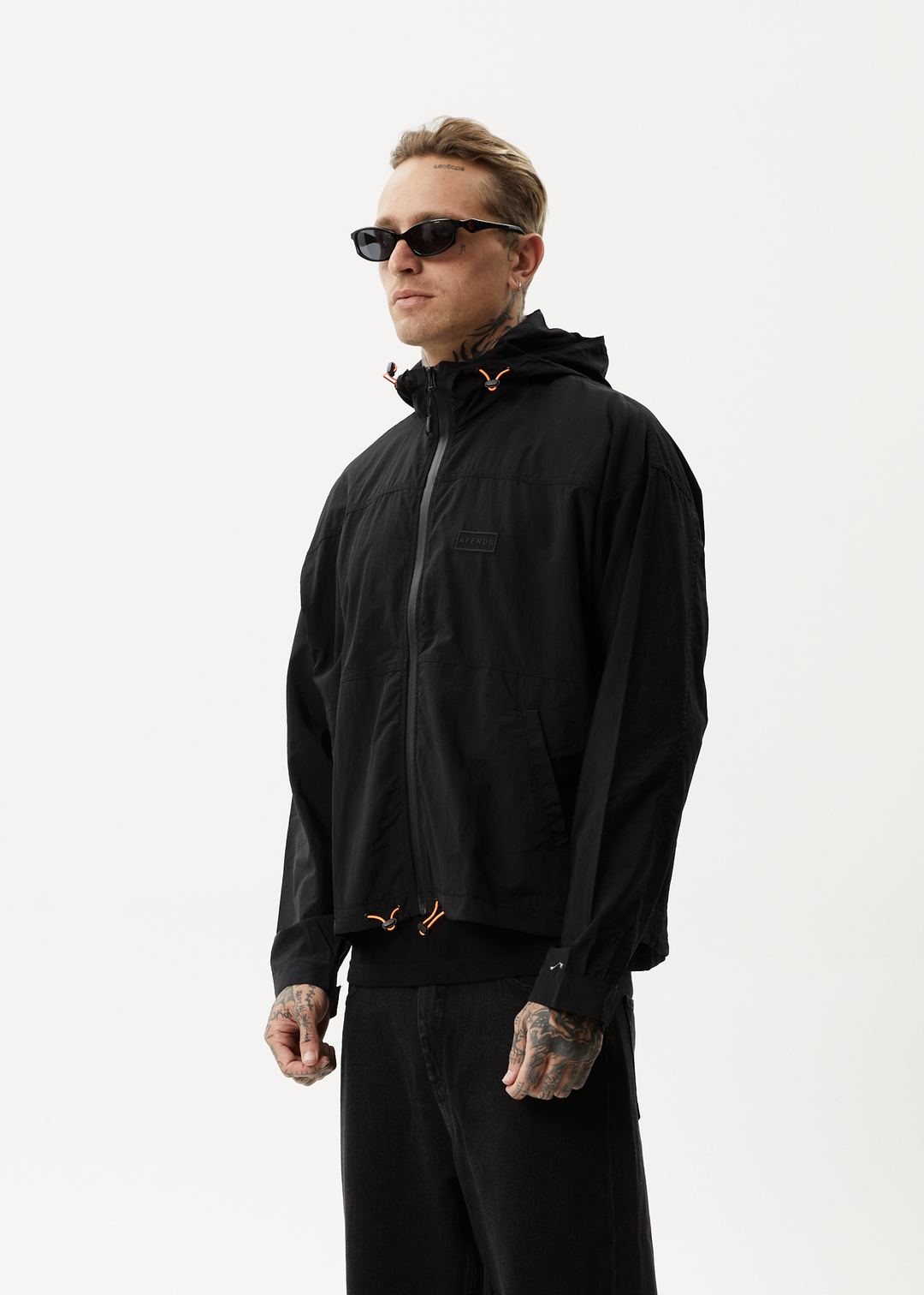 AFENDS Unisex Beam Up - Unisex Spray Jacket - Black 