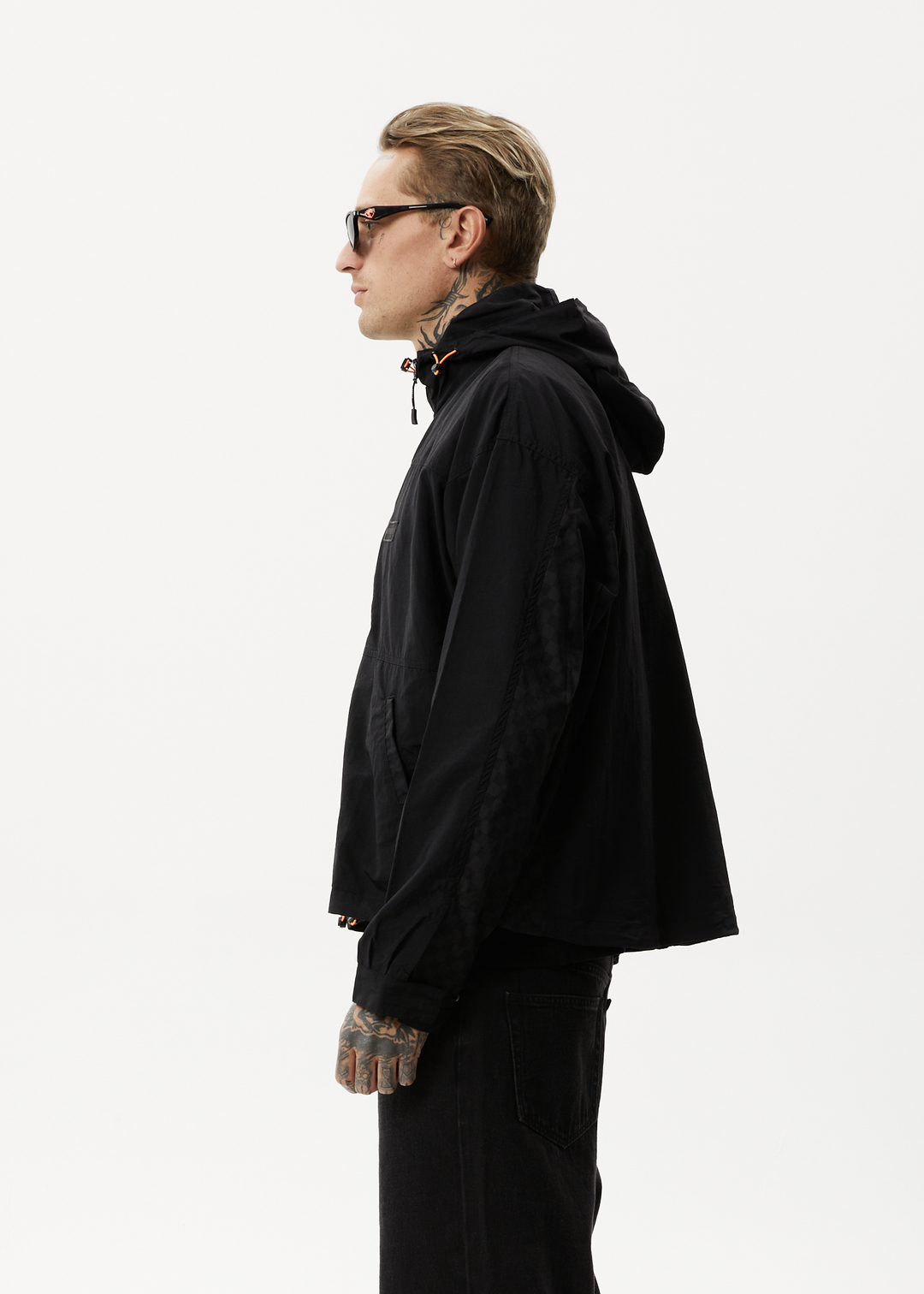 AFENDS Unisex Beam Up - Unisex Spray Jacket - Black 