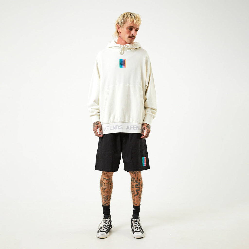 AFENDS Unisex Studio - Unisex Oversized Hoodie - Off White U225511-OFW-XS