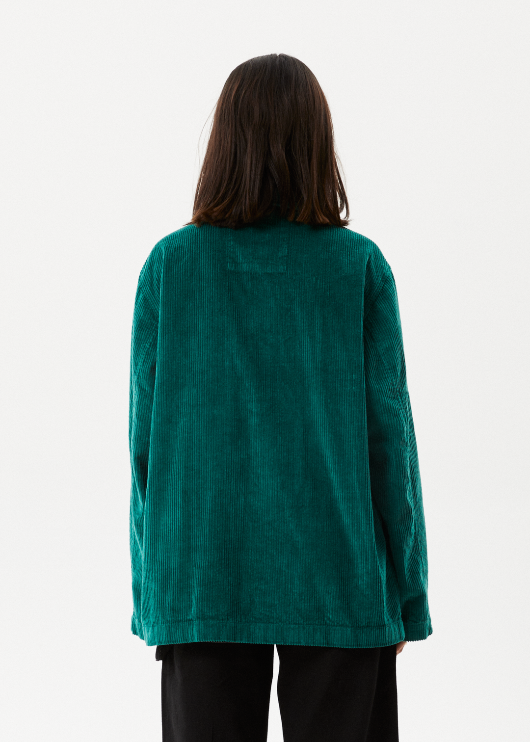 AFENDS Unisex Union - Corduroy Jacket - Emerald 