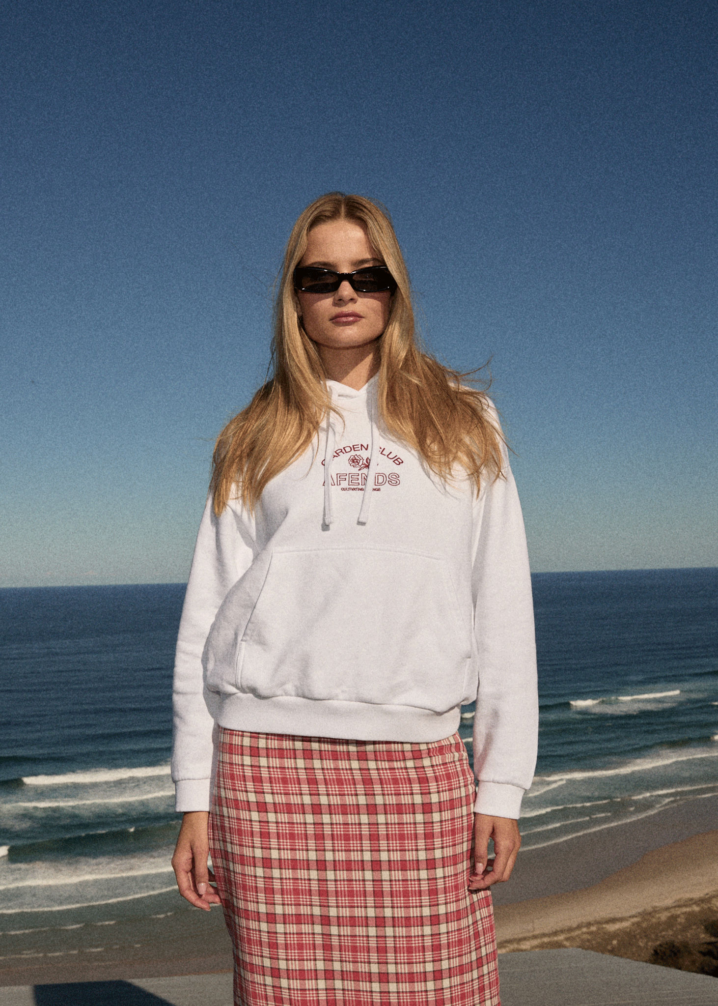 AFENDS Womens Cultivate - Hoodie - White