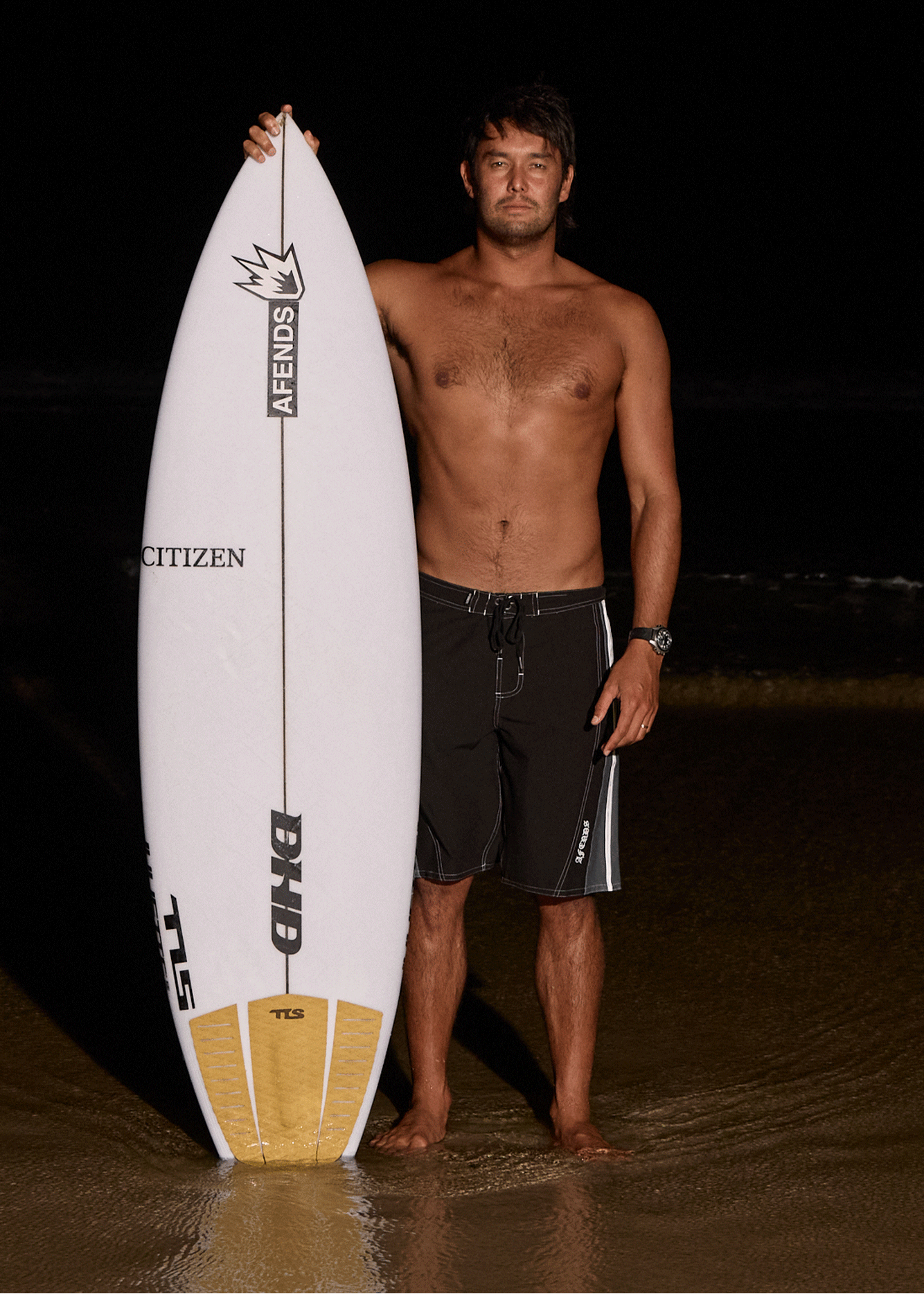 AFENDS Mens Forum - Surf Related V2 Boardshort 22" - Black