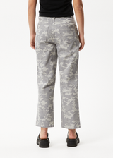 Afends Womens Cadet Shelby - Organic Denim Wide Leg Jeans - Camo - Afends womens cadet shelby   organic denim wide leg jeans   camo 