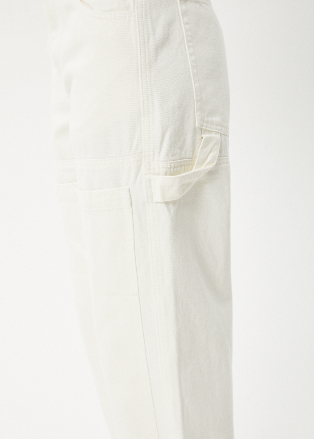 AFENDS Womens Moss - Denim Carpenter Jeans - Off White 