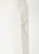 AFENDS Womens Moss - Denim Carpenter Jeans - Off White - Afends womens moss   denim carpenter jeans   off white 