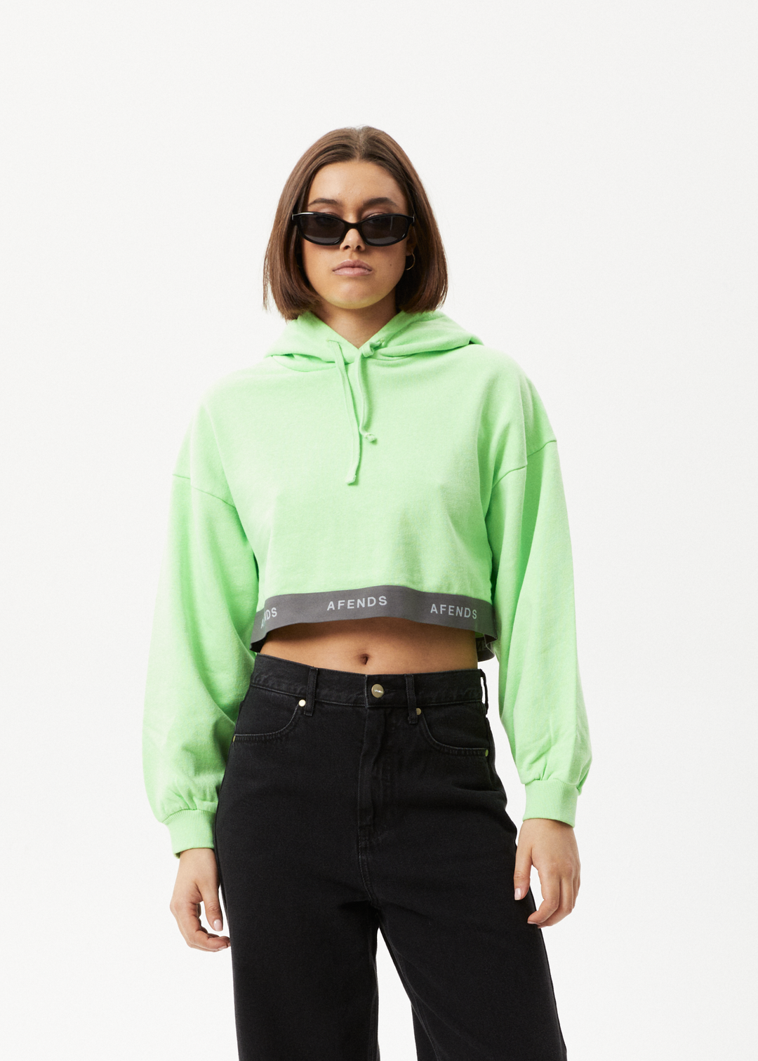 Lime green hoodie womens best sale