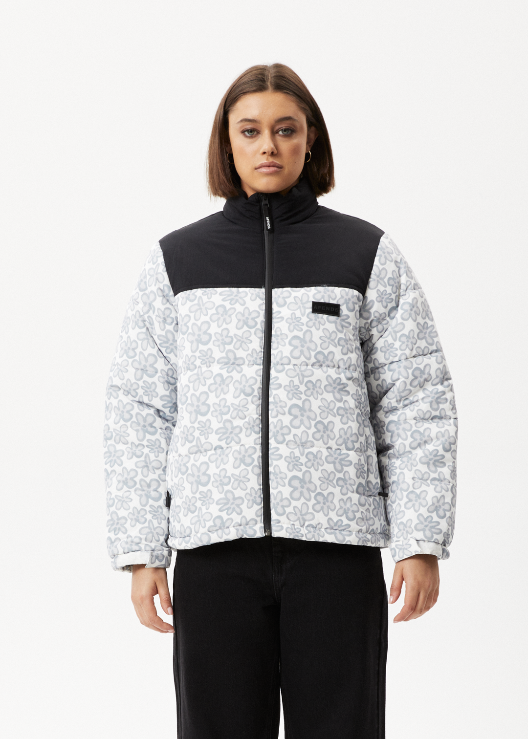 AFENDS Womens Ava - Puffer Jacket - Charcoal 