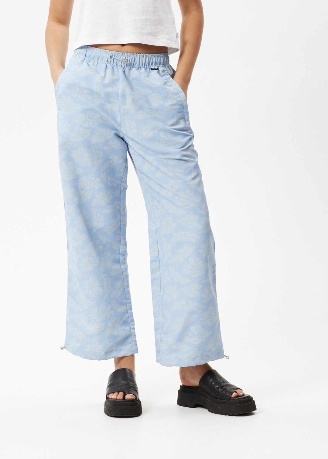 AFENDS Womens Underworld - Spray Pants - Powder Blue 