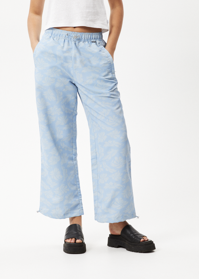 Afends Womens Underworld - Recycled Spray Pants - Powder Blue 