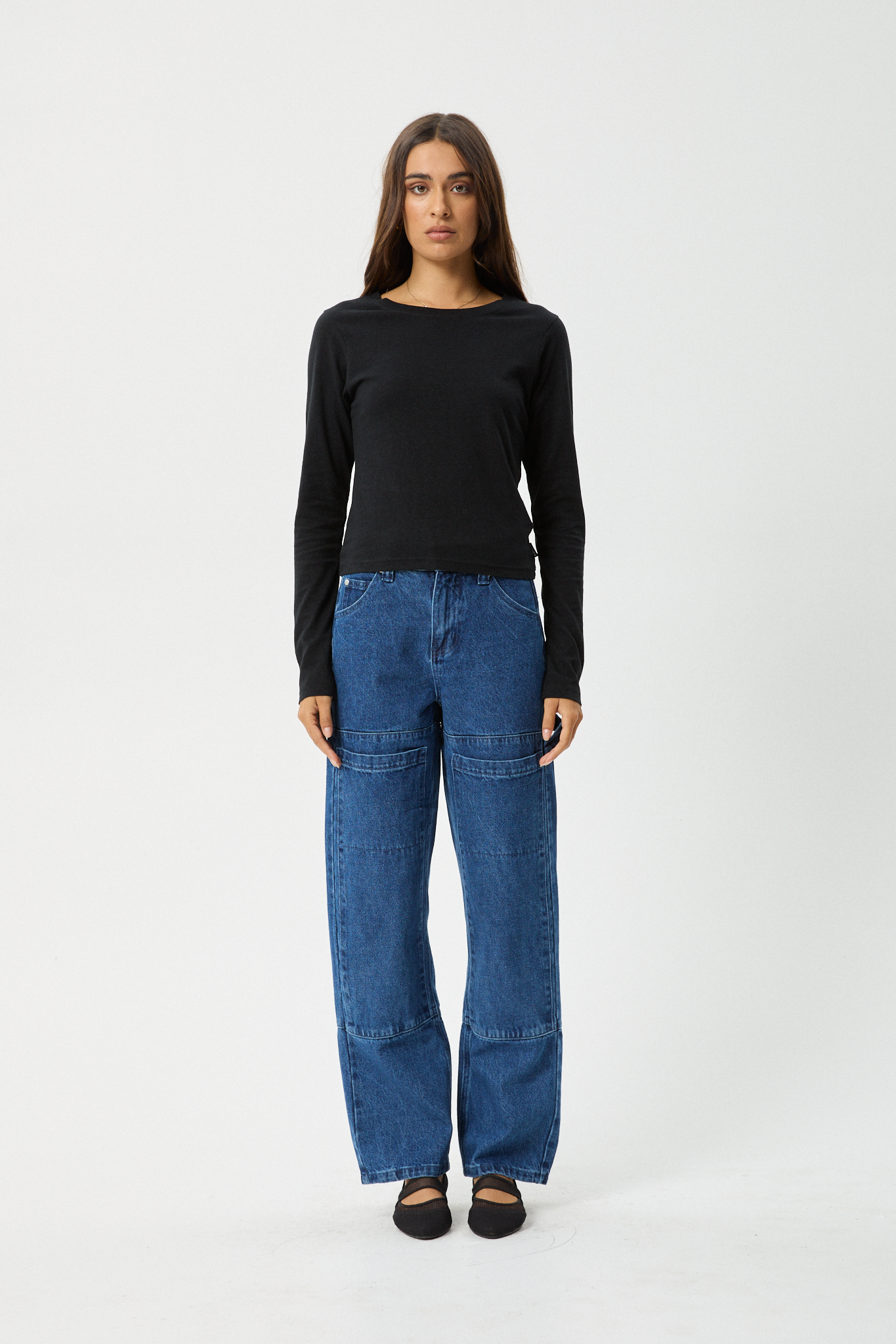 AFENDS Womens Elevate - Long Sleeve Tee - Black