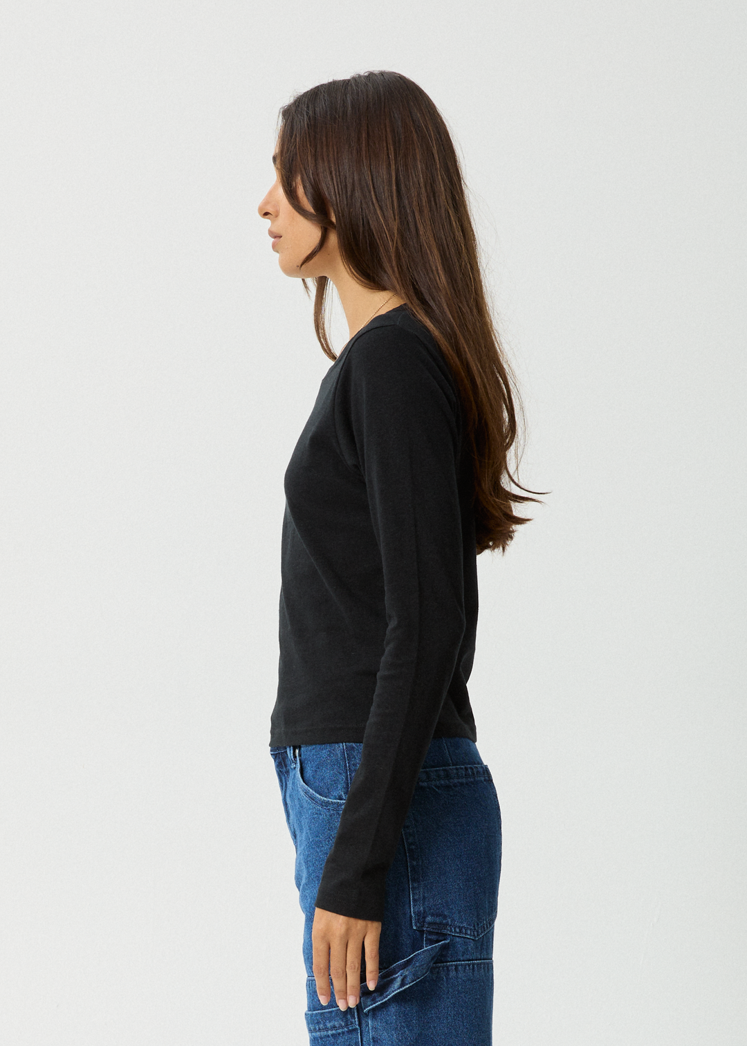 AFENDS Womens Elevate - Long Sleeve Tee - Black 