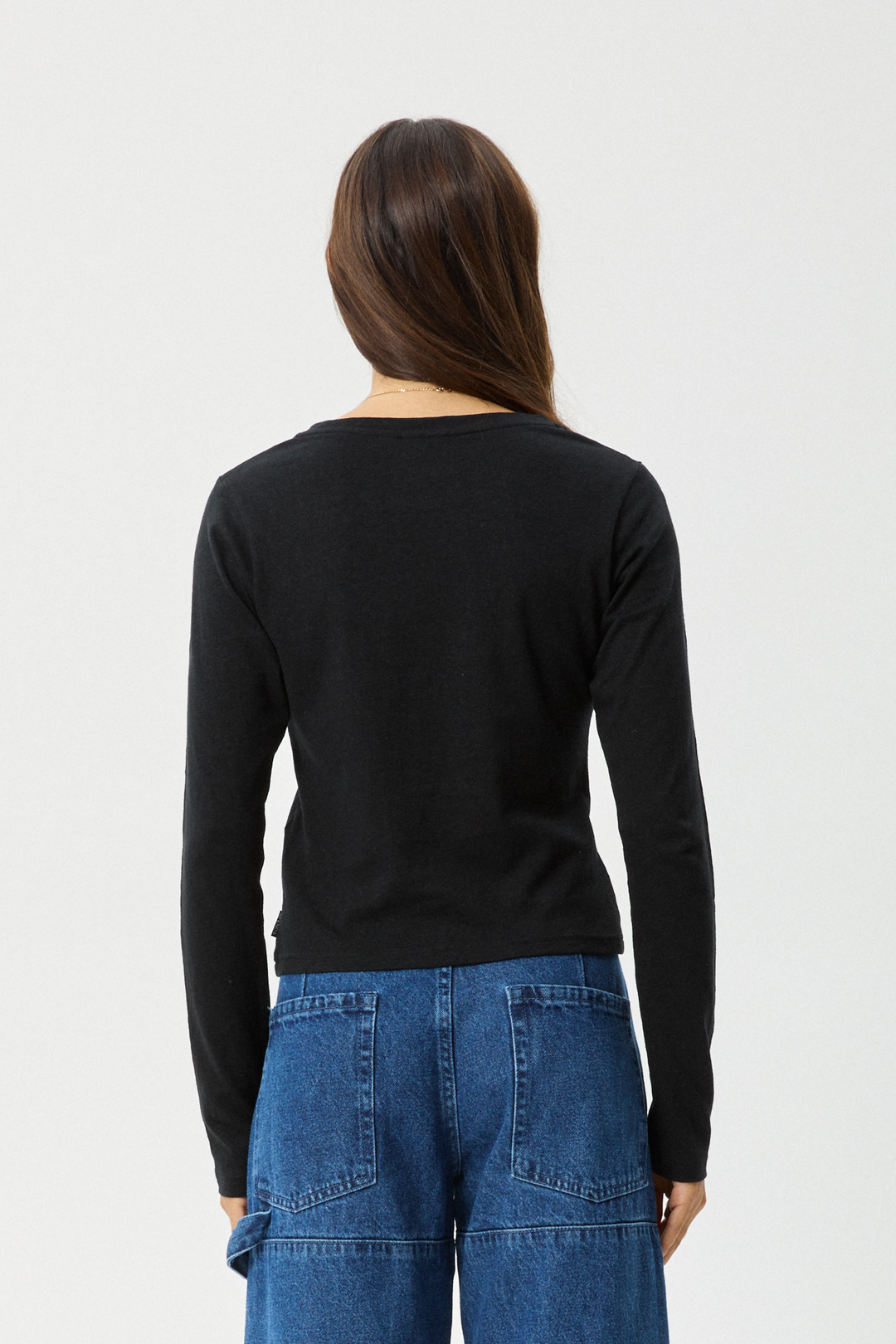 AFENDS Womens Elevate - Long Sleeve Tee - Black 