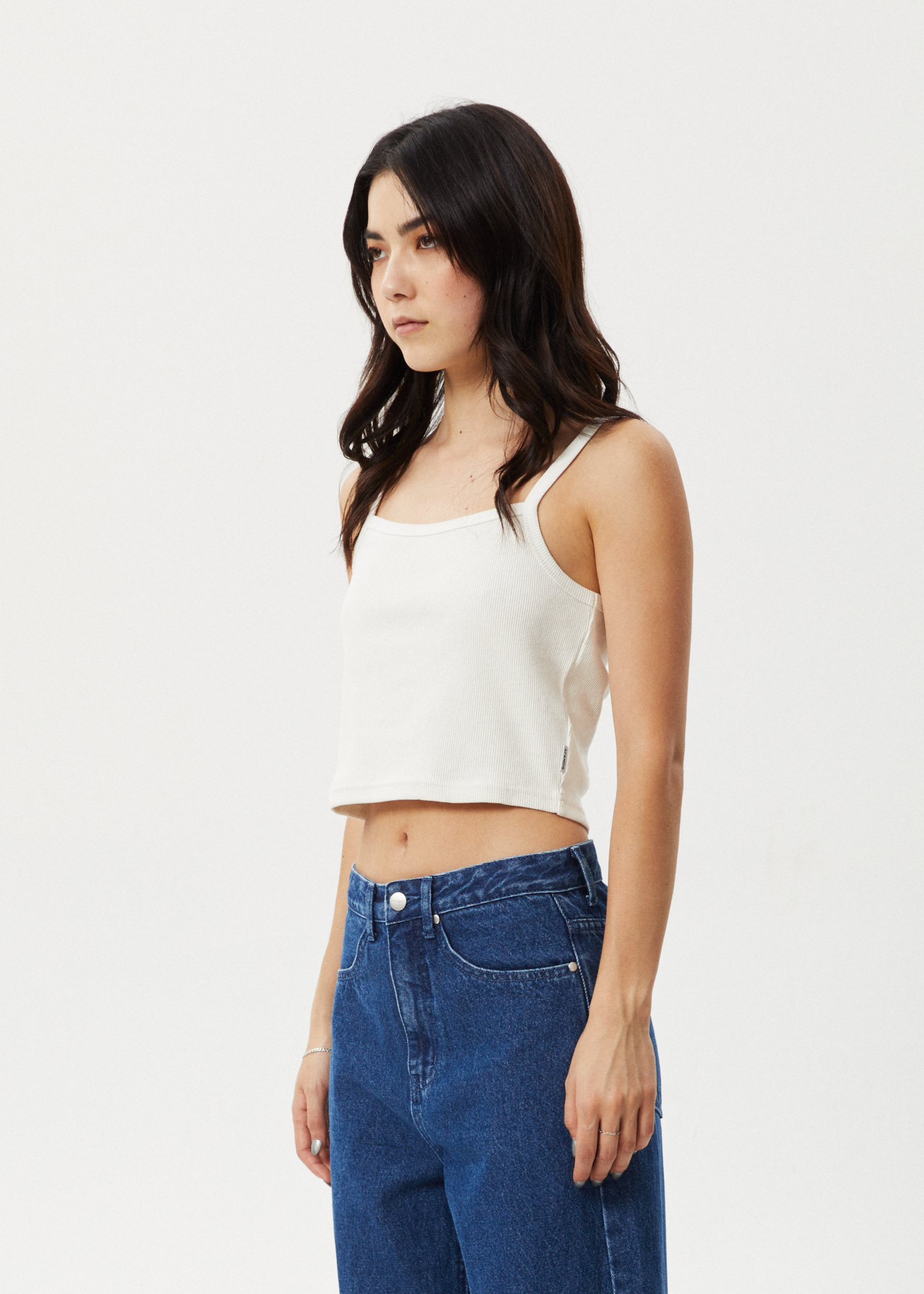 AFENDS Womens Taylor - Rib Singlet - White