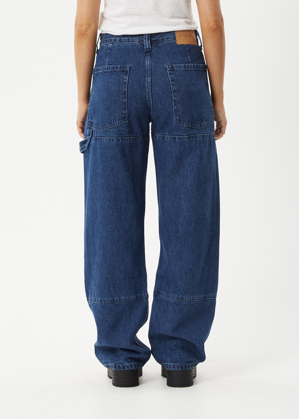 AFENDS Womens Moss - Denim Workwear Jean - Authentic Blue