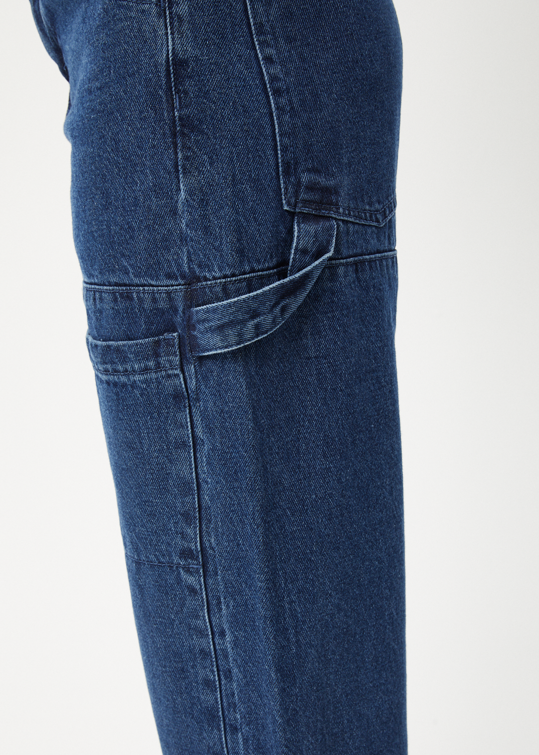 AFENDS Womens Moss - Denim Carpenter Jeans - Authentic Blue 