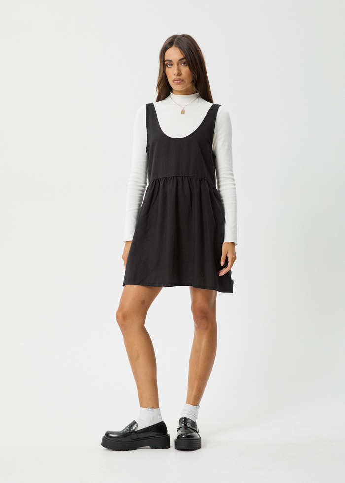 AFENDS Womens Jesse Hemp Dress Black Afends AU