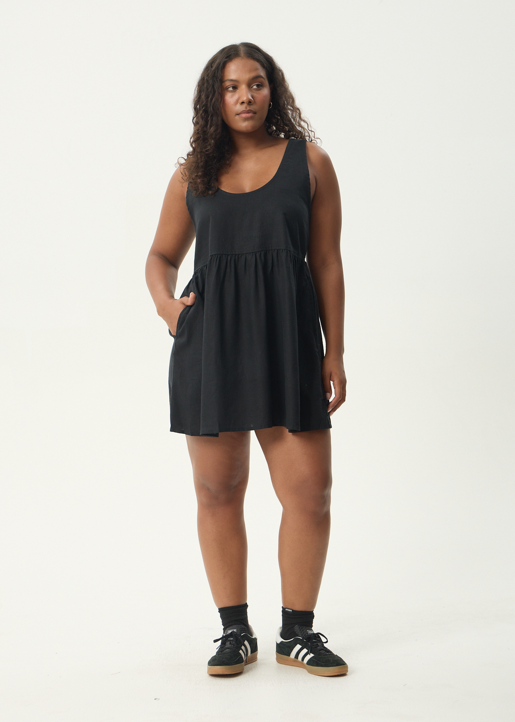 afends mini dress AFENDS Womens Elodie - Seersucker Mini Dress