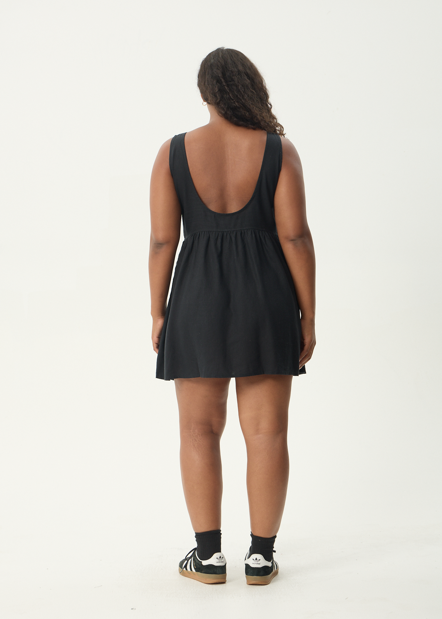 afends hemp mini dress AFENDS Womens Elodie - Seersucker Mini Dress