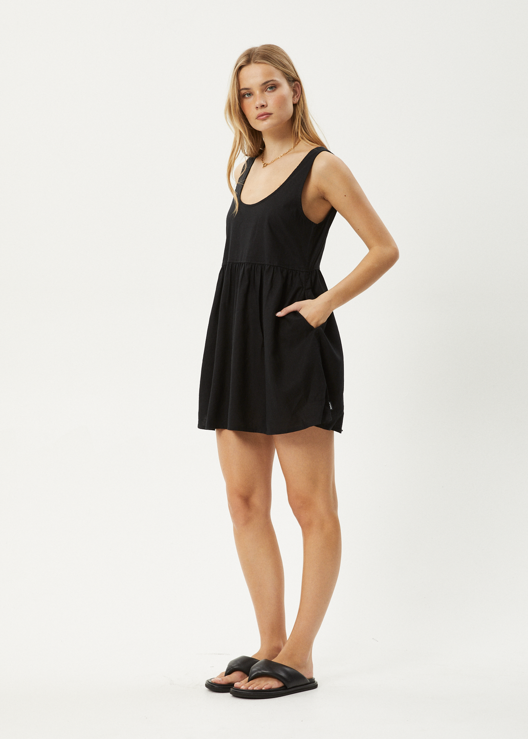 AFENDS Womens Jesse Mini Dress Black