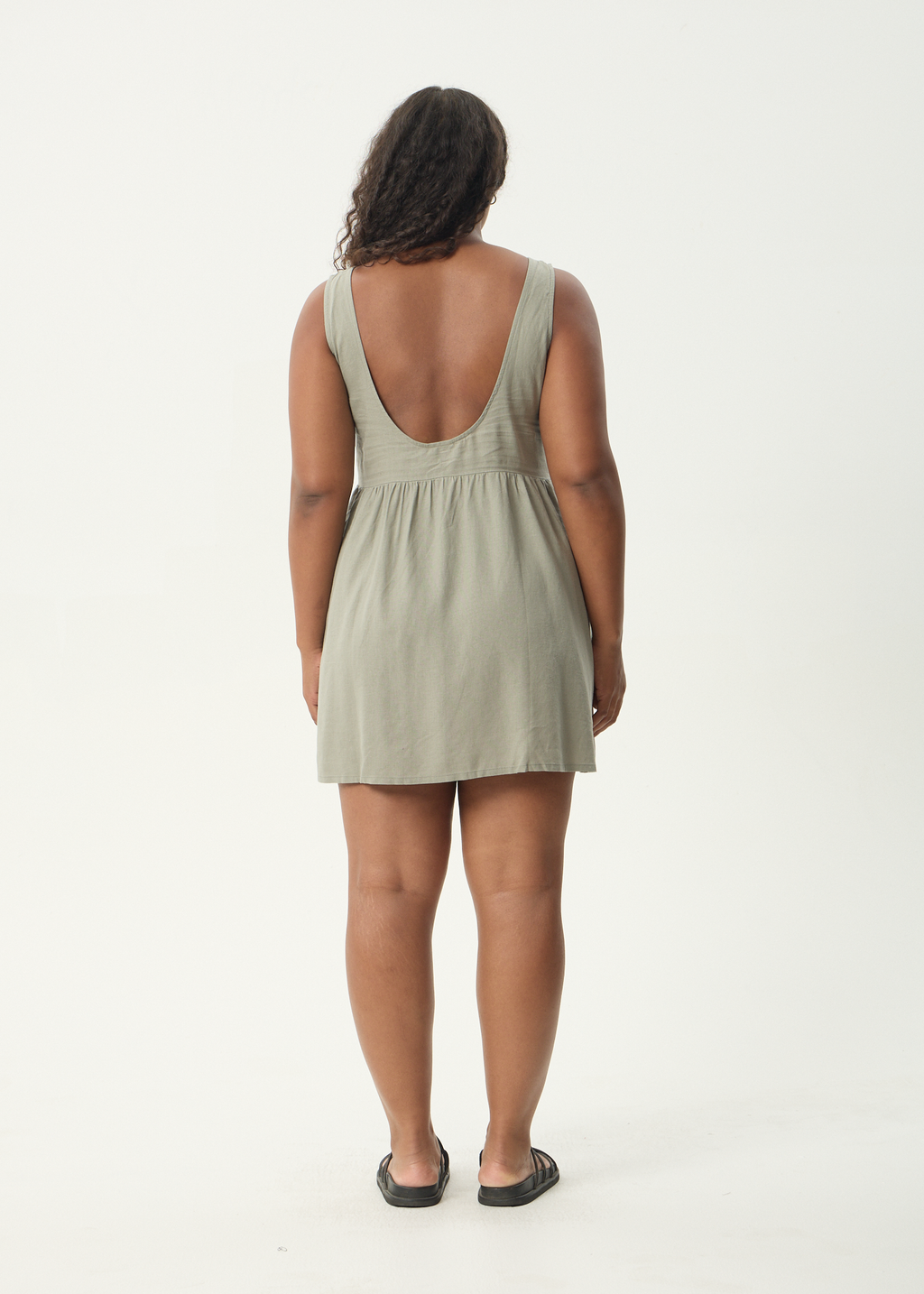 AFENDS Womens Jesse - Mini Dress - Olive