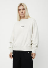 Afends Womens Boundless - Recycled Crew Neck Jumper - Off White - Afends womens boundless   recycled crew neck jumper   off white 