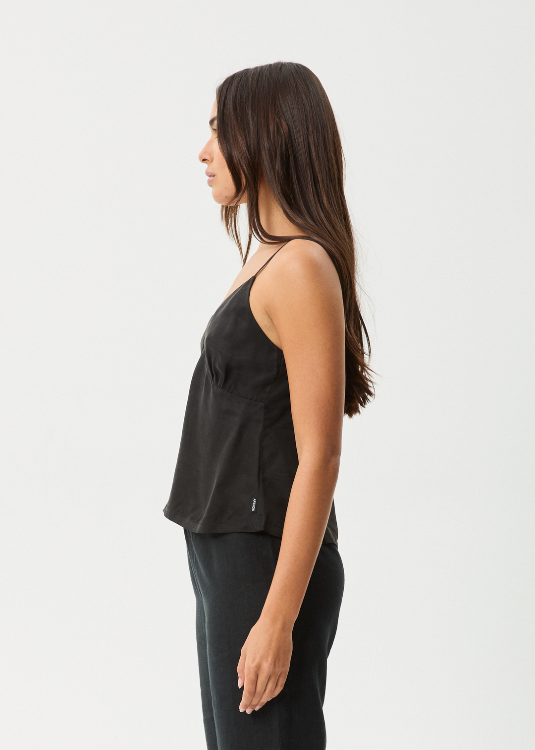 AFENDS Womens Gemma - Cupro Cami Top - Black