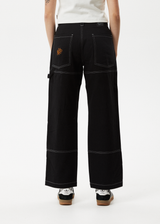 Afends Womens Moss - Carpenter Pants - Washed Black - Afends womens moss   carpenter pants   washed black 