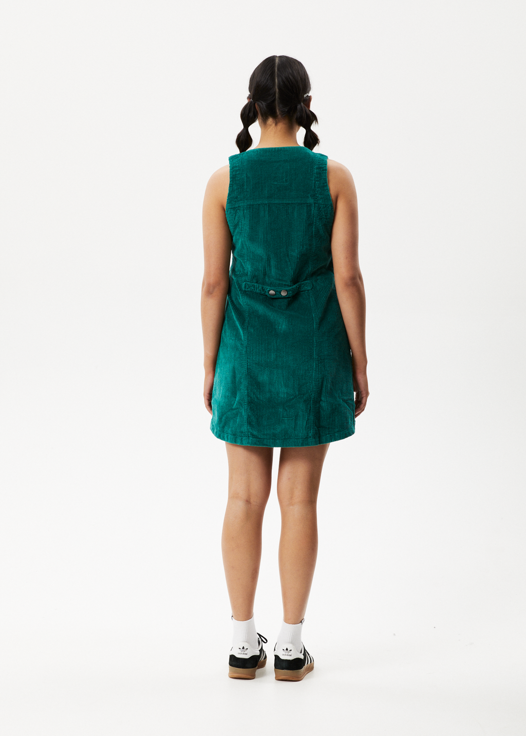 AFENDS Womens Kaia - Corduroy Mini Dress - Emerald 