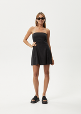 Afends Womens Lilo - Strapless Mini Dress - Black - Afends womens lilo   strapless mini dress   black 