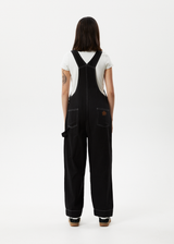 Afends Womens Louis - Baggy Overalls - Washed Black - Afends womens louis   baggy overalls   washed black 