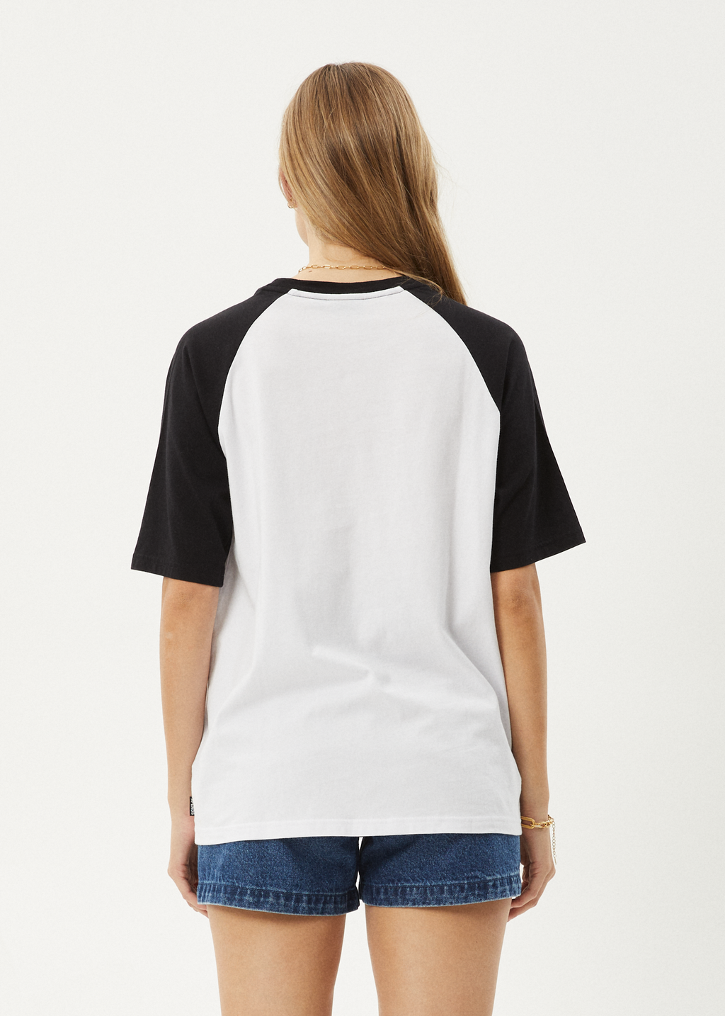 AFENDS Womens Ryan - Oversized Raglan Tee - Black