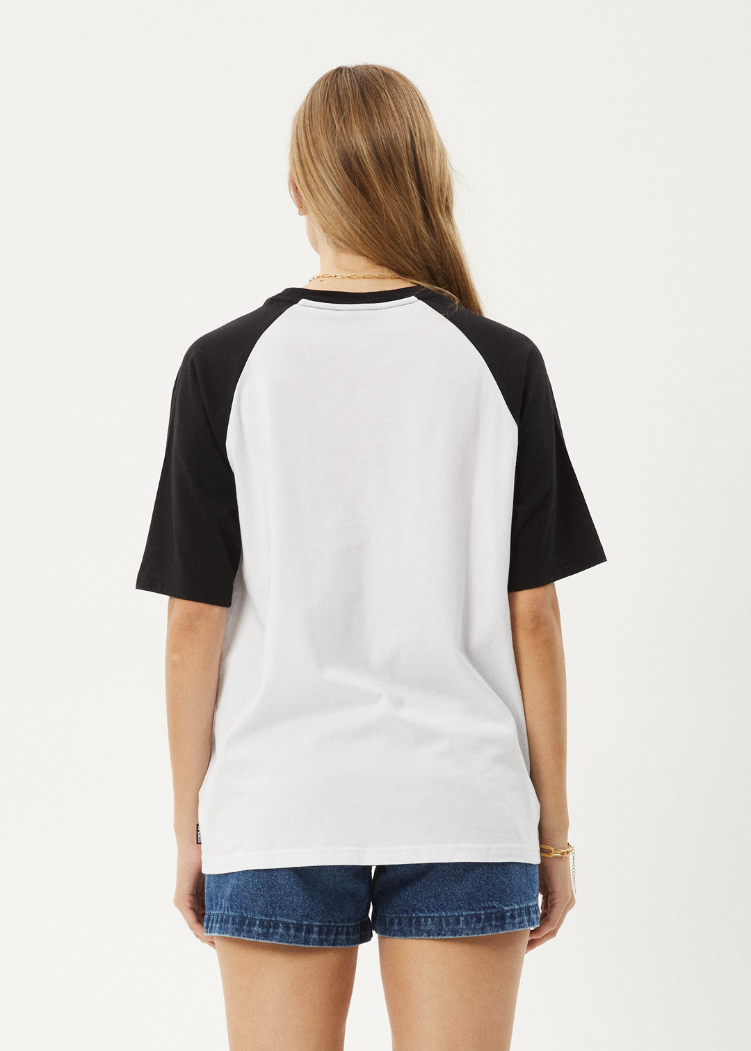 AFENDS Womens Ryan - Oversized Raglan Tee - Black 