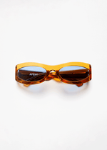 AFENDS Unisex Platinum J - Sunglasses - Clear Orange 