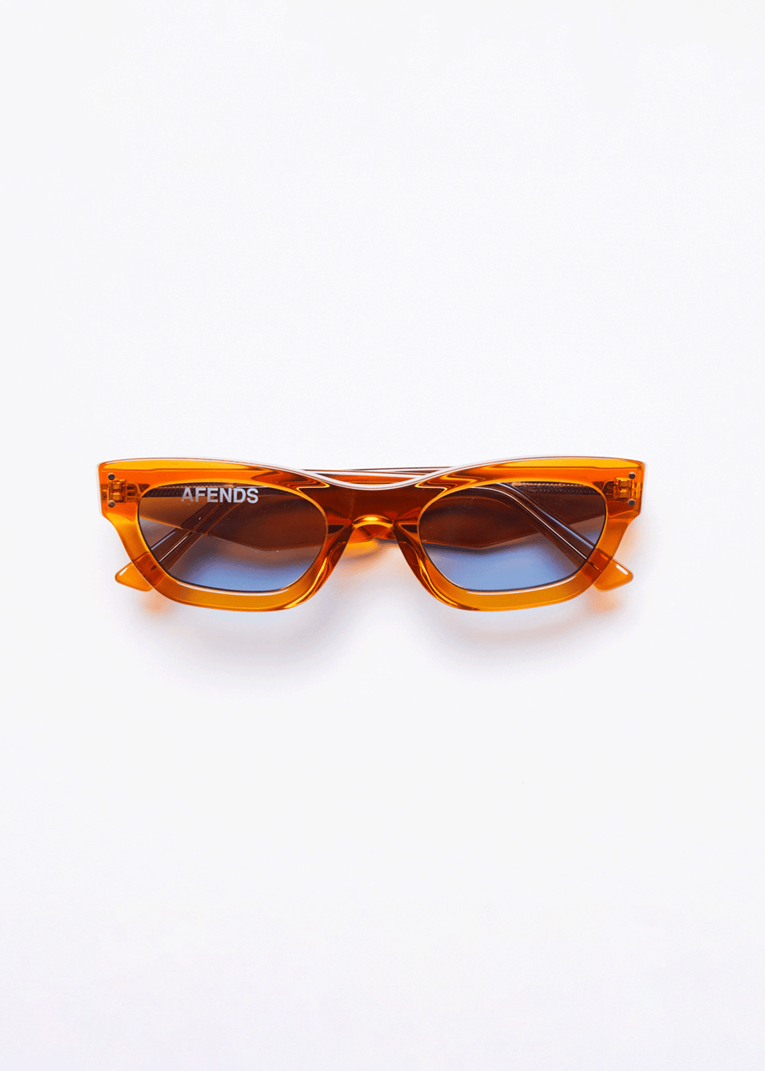 AFENDS Unisex Clementine - Sunglasses - Clear Orange 